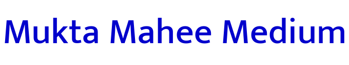 Mukta Mahee Medium шрифт